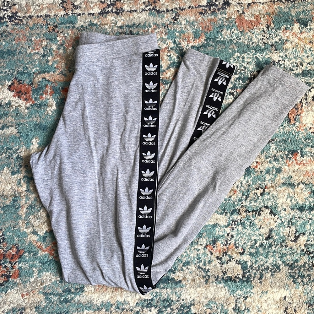 Grey Adidas Leggings Small